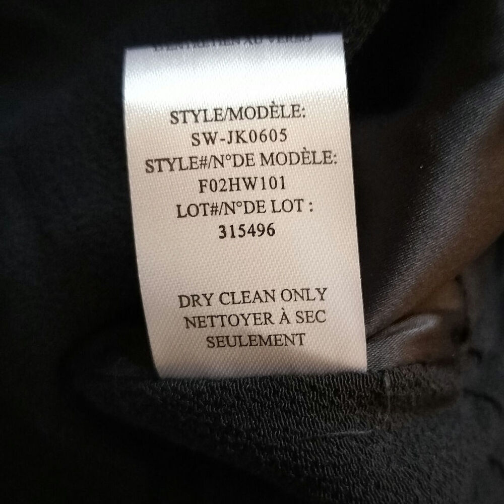 NEW Helmut Lang Size S Blaze Black Crepe Bomber Jacket Snap Front D Ring Sleeves - Picture 7 of 7